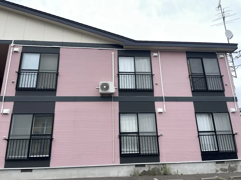 網走市潮見 アパートへのエアコン設置