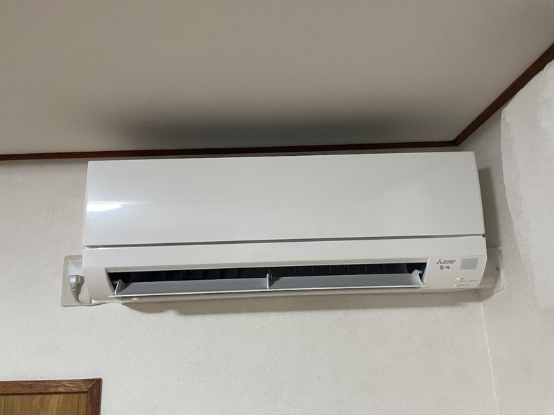 北見市相ノ内 三菱エアコン新規設置・分電盤交換 (室内機完成)